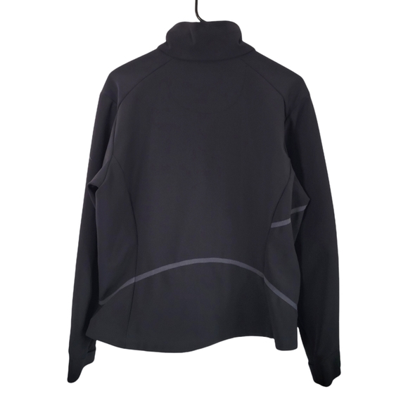 Columbia women's black Omni-Tech zip up softshell fleece lined jacket- size L - Picture 2 of 9